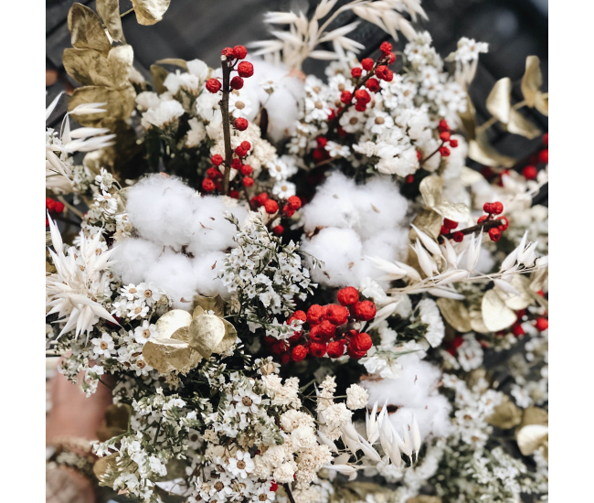 Bouquet séché Mia - Noël dans un bouquet de fleurs séchées