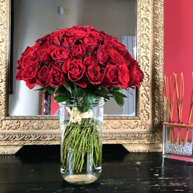 Bouquet Saint Valentin - 101 roses rouges