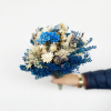Bouquet sec bleu