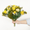 Bouquet sec jaune