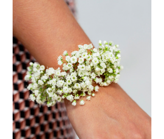 Bracelet gypsophile Lola - Fleurs Mariage