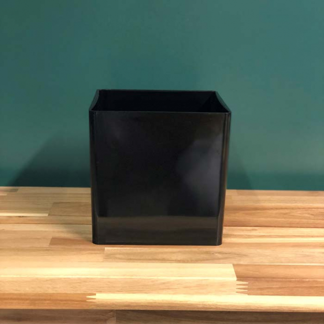 Vase cube Plexiglas Cristal 15 x 15 cm - Contenant carré en plexi
