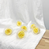 6 roses éternelles jaune clair