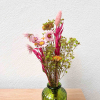 Bouquet sec Rémi + vase