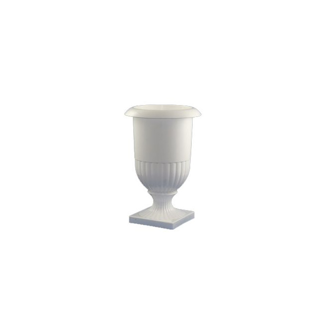 Vase Medicis Blanc Contenant Plastique Blanc