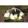 Couronne cheveux rose branchue blanche