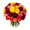Bouquet 40 roses variées - Livraison roses - France Fleurs