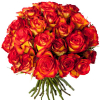 Bouquet 30 roses orangées - Livraison fleurs - France Fleurs