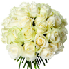 Bouquet 40 roses blanches - livraison de fleurs - France Fleurs