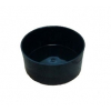 Coupe cylindrique noire (Diam. 15 cm)
