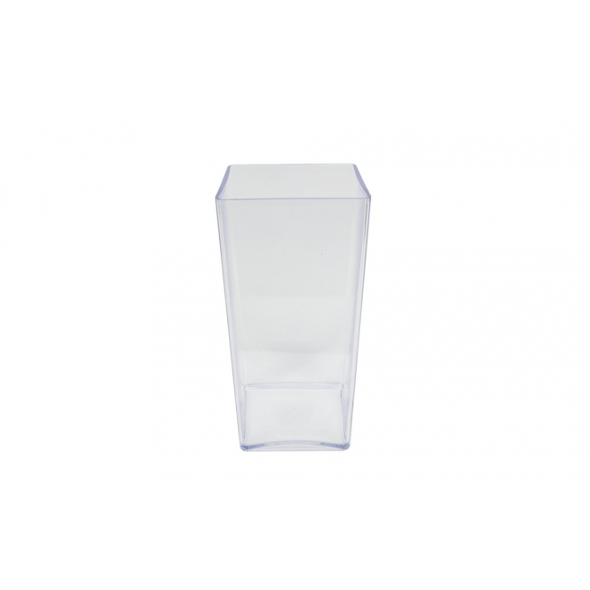 Vase plastique transparent (25x12x12cm)