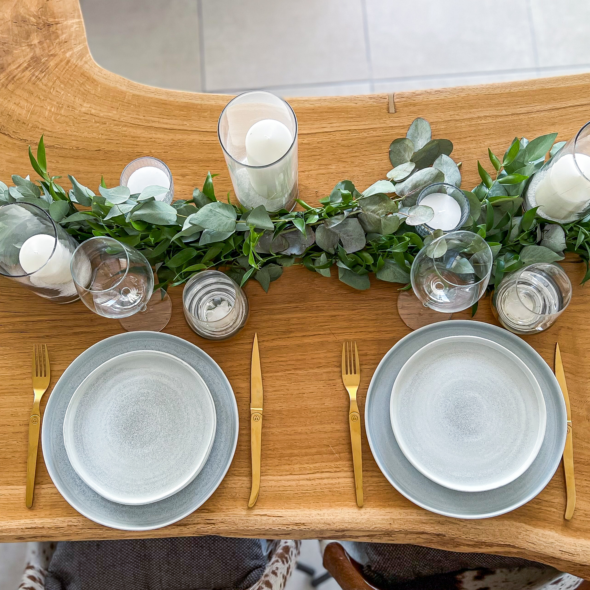 Dessous de plat original design feuillage décoration de table